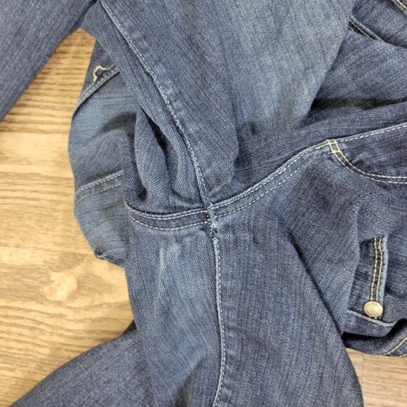 Paige Hoxton Ankle Skinny Jeans - Medium Dark Rinse Wash Denim Size 25 - Picture 14 of 14